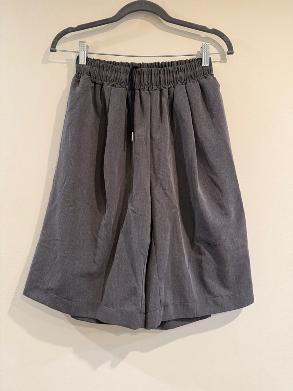 Men's Charcoal Hybrid Shorts - Elastic Waist